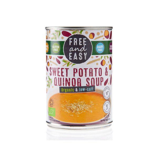 Free & Easy Organic Low Salt Sweet Potato & Quinoa Soup