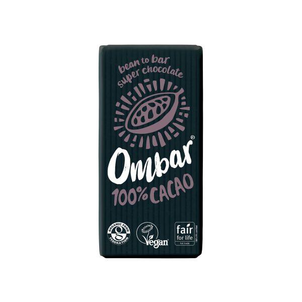 Ombar Organic 100% Dark Raw Cacao Bar