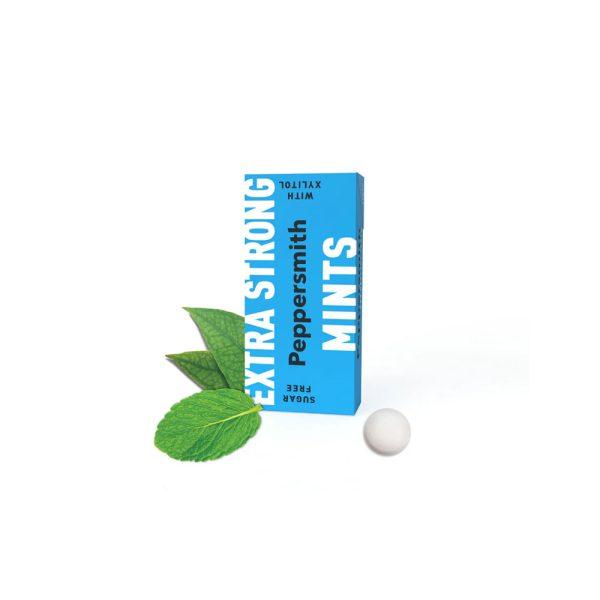 Peppersmith Xylitol Extra Strong Mints Eucalyp/Peppermint