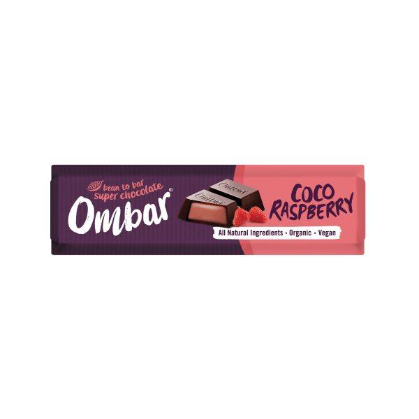Ombar Organic Coconut Raspberry Filled Chocolate Bar