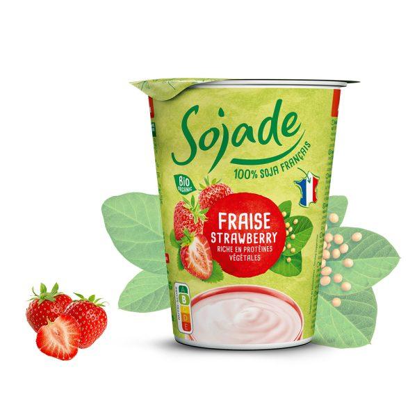 Sojade Organic Strawberry Soya Yogurt Alternative