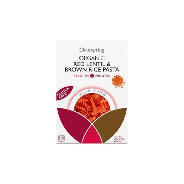 Clearspring Organic Red Lentil & Brown Rice Fusilli