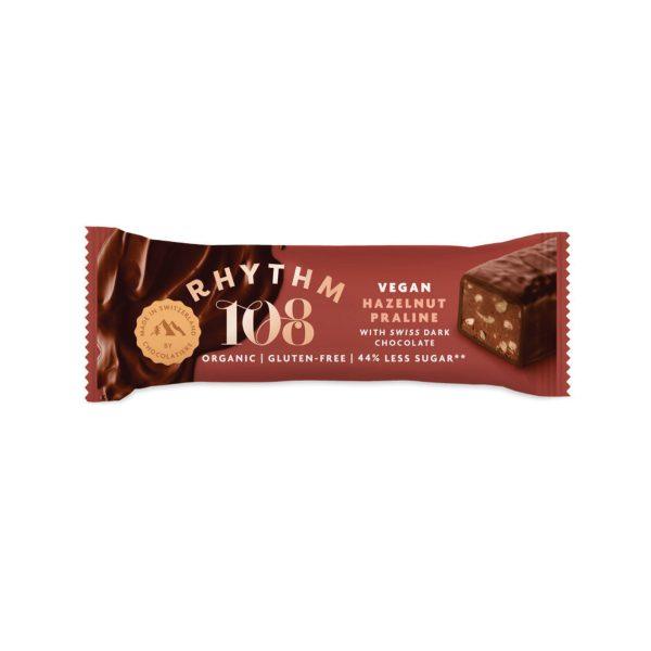 Rhythm 108 Organic Hazelnut Praline Swiss Chocolate Bar