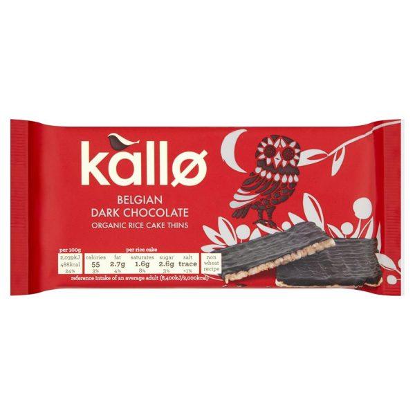 Kallo Organic Dark Chocolate Rice Cake Thins